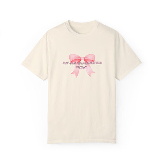 Cute Bow Design Unisex Garment-Dyed T-Shirt for Celebrations